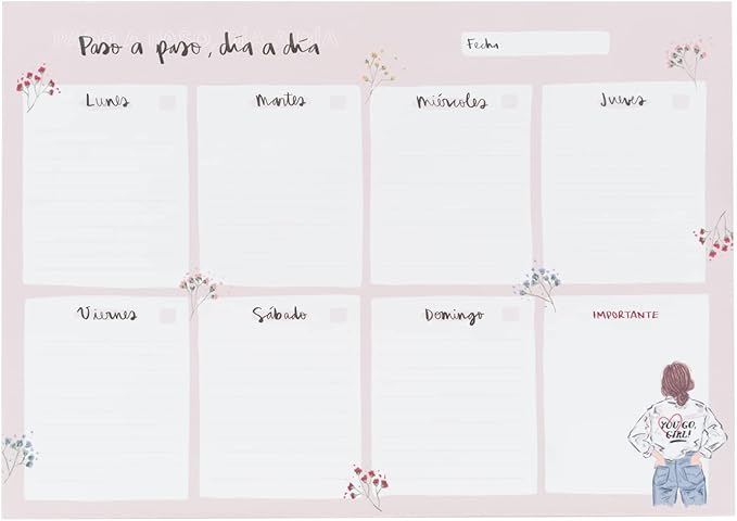 Planificador semanal de Ana Marín