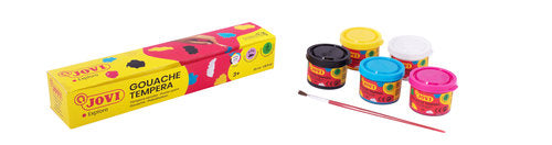 TÉMPERA JOVI 505 C/5 COLORES SURTIDOS