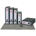 CAJA ARCHIVADOR FOLIO NEGRO GRIS PLOMO JASPEADO ECOCLASIC